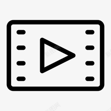 视频音频音乐播放器图标图标