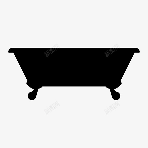 浴室浴缸家具图标svg_新图网 https://ixintu.com 家具 浴室 浴缸