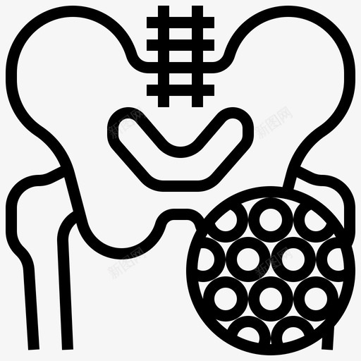骨密度护理检查图标svg_新图网 https://ixintu.com 健康 健康检查 护理 检查 骨密度
