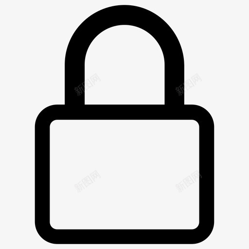 锁关保护图标svg_新图网 https://ixintu.com 保护 关 安全 锁