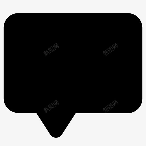 语音泡沫信息图标svg_新图网 https://ixintu.com 信息 语音泡沫