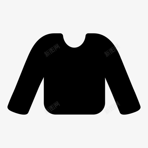 采购产品运动衫衣服服装图标svg_新图网 https://ixintu.com 套头衫 时装 服装 毛衣 衣服 采购产品运动衫