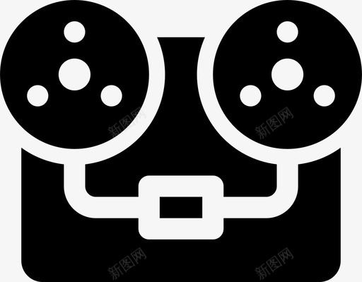 录音机4轨音频图标svg_新图网 https://ixintu.com 4轨 充满生活方式 声音 录音机 播放器 音乐 音频