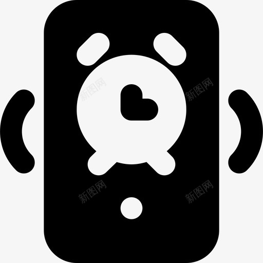 铃声报警通讯功能图标svg_新图网 https://ixintu.com smashicons移动功能md固态 功能 移动 通讯 铃声报警