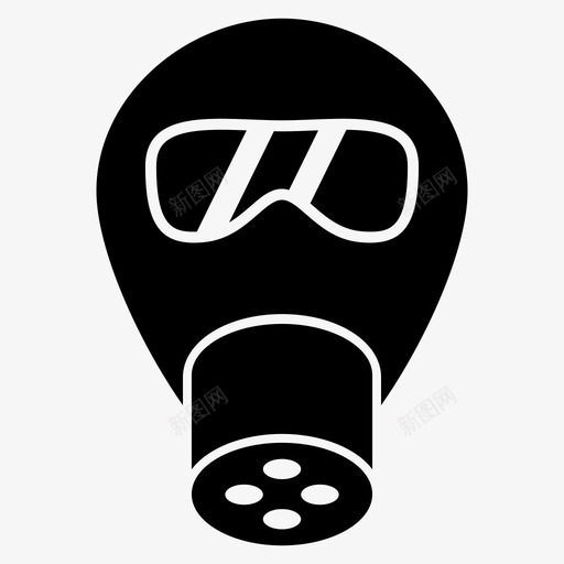 防毒面具毒药安全图标svg_新图网 https://ixintu.com 安全 工业 有毒 毒药 防毒面具
