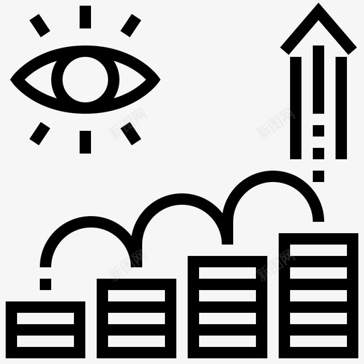 预计增长业务图表图标svg_新图网 https://ixintu.com 业务 全球业务 图表 投资 营销 资金 预计增长