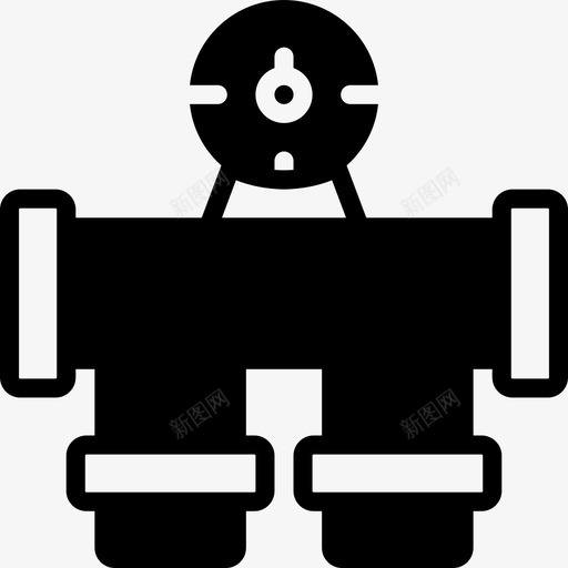 压力计流量水图标svg_新图网 https://ixintu.com 压力计 水 流量 粉碎管和水流量固体