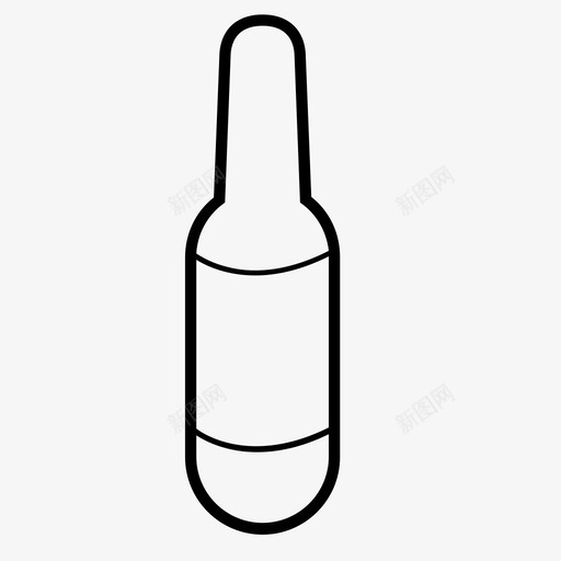 啤酒饮料瓶子图标svg_新图网 https://ixintu.com 口渴 啤酒 瓶子 饮料