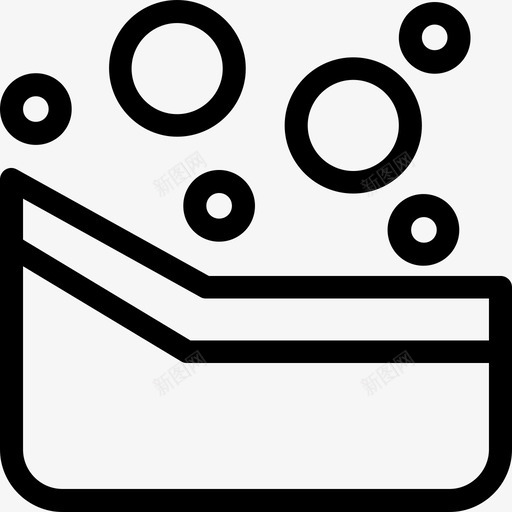 按摩浴缸泡泡泡沫图标svg_新图网 https://ixintu.com 按摩浴缸 水 水流漩涡 泡沫 泡泡 漩涡 酒店