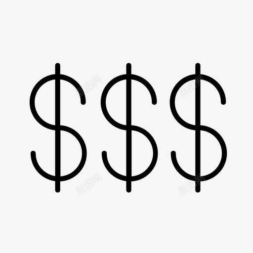 金融银行票据图标svg_新图网 https://ixintu.com 现金 票据 美元 货币 金融 银行