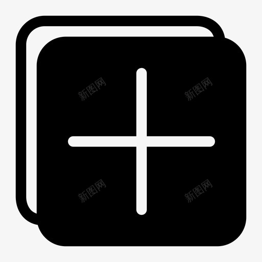 加法圆加号图标svg_新图网 https://ixintu.com 加号 加法 圆 矩形
