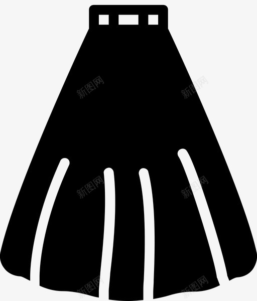 裙子衣服时尚图标svg_新图网 https://ixintu.com 女人 女人的衣服固体 时尚 衣服 裙子