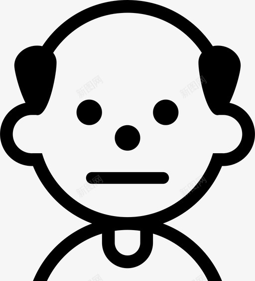 用户头像面部图标svg_新图网 https://ixintu.com 中性 头像 头像中性 用户 用户面部 男性 面部