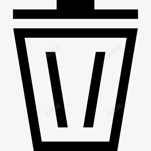 垃圾桶图标svg_新图网 https://ixintu.com 垃圾桶