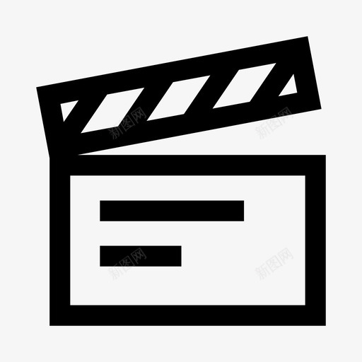 隔板动作电影图标svg_新图网 https://ixintu.com 动作 娱乐 射击 戏剧 电影 隔板