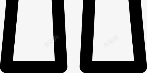 喇叭裤服装时尚图标svg_新图网 https://ixintu.com 喇叭裤 女人 时尚 时尚偶像女人服装轮廓 服装