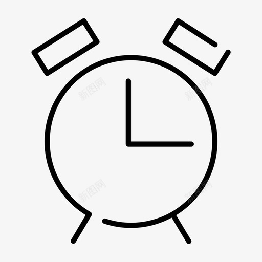 闹钟铃声定时器图标svg_新图网 https://ixintu.com 办公室灯 定时器 铃声 闹钟
