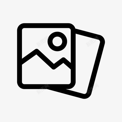 风景照片山肖像图标svg_新图网 https://ixintu.com 山 肖像 风景照片