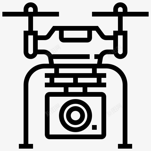 无人机摄像头机械师四旋翼机图标svg_新图网 https://ixintu.com 四旋翼机 技术 无人机元素 无人机摄像头 机械师