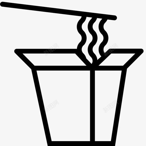 泰国菜面条餐厅菜单图标svg_新图网 https://ixintu.com 泰国菜 面条 餐厅菜单