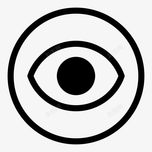 眼睛看读图标svg_新图网 https://ixintu.com 看 眼睛 读