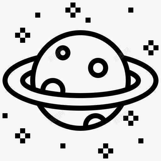 行星宇航员宇宙航行图标svg_新图网 https://ixintu.com 土星 太空 太空和太空 宇宙航行 宇航员 行星