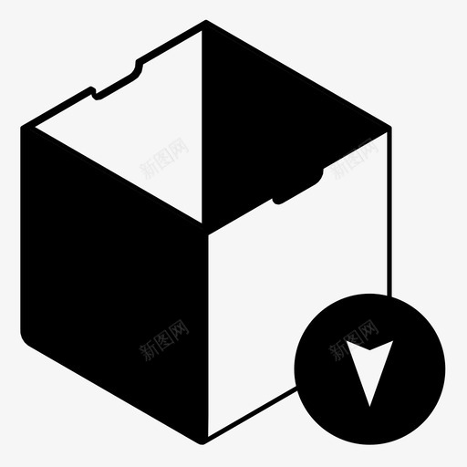 玩具盒送货导航图标svg_新图网 https://ixintu.com 发货 导航 玩具盒 盒子 跟踪 跟踪订单 送货