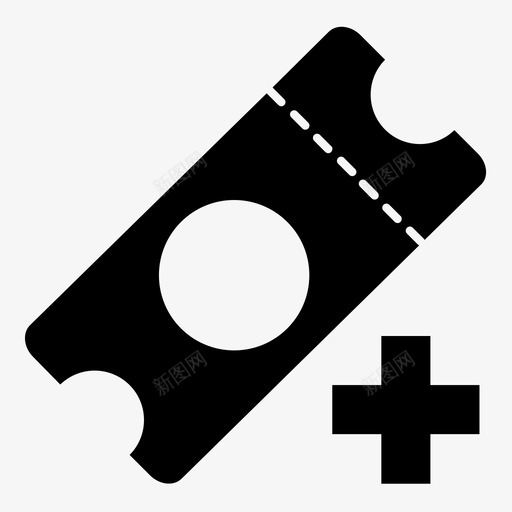 添加门票娱乐活动图标svg_新图网 https://ixintu.com 娱乐 活动 添加门票 购买 车间 门票