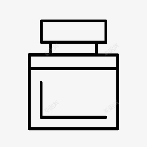 香水须后水瓶子图标svg_新图网 https://ixintu.com 化妆品 古龙水 瓶子 须后水 香水