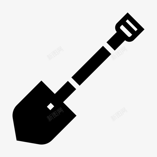 铲建筑挖掘图标svg_新图网 https://ixintu.com 园艺 工具 建筑 挖掘 花园 野营和户外雕文 铲