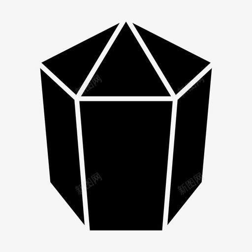 水晶钻石矿物图标svg_新图网 https://ixintu.com 水晶 游戏 石英 矿物 钻石 黄玉