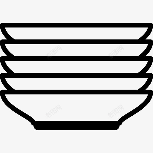 深盘子烹饪菜肴图标svg_新图网 https://ixintu.com 深盘子 烹饪 美味的菜肴 菜肴 食物