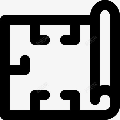 蓝图工厂行业图标svg_新图网 https://ixintu.com smashicons行业md大纲 工厂 生产 蓝图 行业
