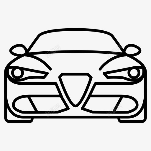 朱利亚阿尔法罗密欧汽车图标svg_新图网 https://ixintu.com 朱利亚 朱利亚收藏 汽车 阿尔法罗密欧