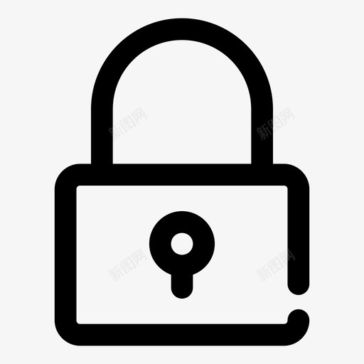 挂锁锁定安全界面粗体图标svg_新图网 https://ixintu.com 安全 挂锁锁定 界面粗体