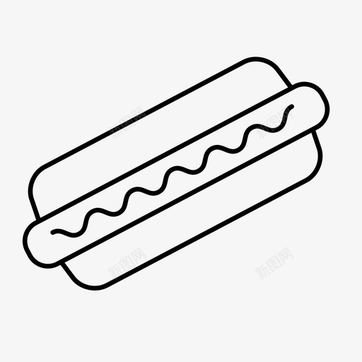 热狗快餐酱汁图标svg_新图网 https://ixintu.com 快餐 热狗 酱汁 饮料