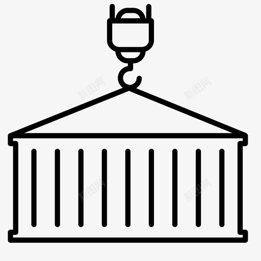 集装箱运输货物集装箱起重机图标svg_新图网 https://ixintu.com 交货 物流 货物 起重起重机 运输 集装箱起重机 集装箱运输