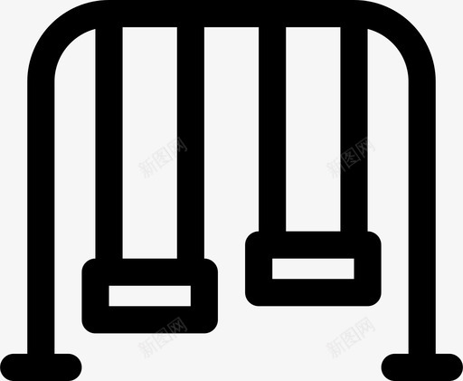 秋千乐趣孩子图标svg_新图网 https://ixintu.com 乐趣 公园 孩子 操场 栖息地 游戏 秋千