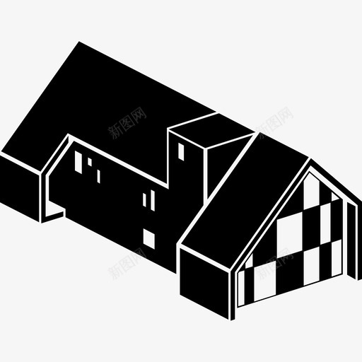 房子建筑房屋图标svg_新图网 https://ixintu.com 建筑 房子 房屋