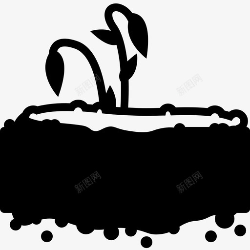 芽园艺生长图标svg_新图网 https://ixintu.com 园艺 播种 植物 生长 自然 花园中美味的播种 芽