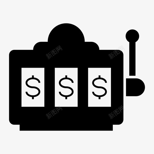 老虎机赌场游戏图标svg_新图网 https://ixintu.com 游戏 老虎机 赌场