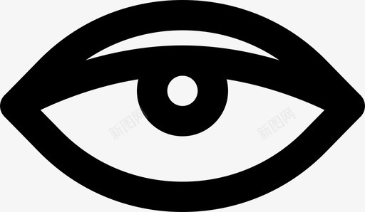 人眼视图视觉图标svg_新图网 https://ixintu.com 人眼 人眼md轮廓 视图 视觉