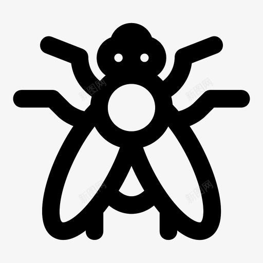 苍蝇蜜蜂双翅目图标svg_新图网 https://ixintu.com mnml10 双翅目 昆虫 翅膀 苍蝇 蜜蜂