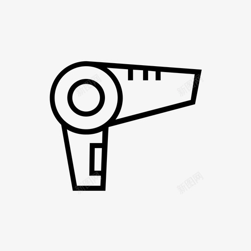 吹风机电器家用电器图标svg_新图网 https://ixintu.com 吹风机 家用电器 电器
