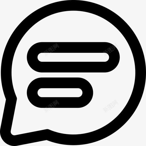聊天信息圆形语音泡泡轮廓界面通用接口图标svg_新图网 https://ixintu.com 界面 聊天信息圆形语音泡泡轮廓 通用接口