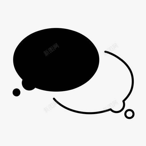 思考泡沫头脑风暴云图标svg_新图网 https://ixintu.com 云 头脑风暴 思想 思考泡沫 想法