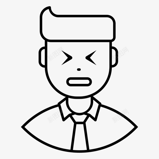 面部表情头像员工图标svg_新图网 https://ixintu.com 员工 大笑 头像 面部表情 鬼脸