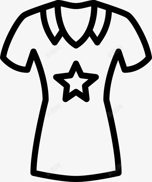 衬衫衣服时尚图标svg_新图网 https://ixintu.com 女人 时尚 漂亮女人衣服轮廓 衣服 衬衫