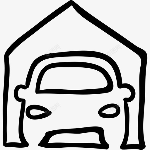 车库运输车手绘运输车轮廓图图标svg_新图网 https://ixintu.com 手绘运输车轮廓图 车库 运输车