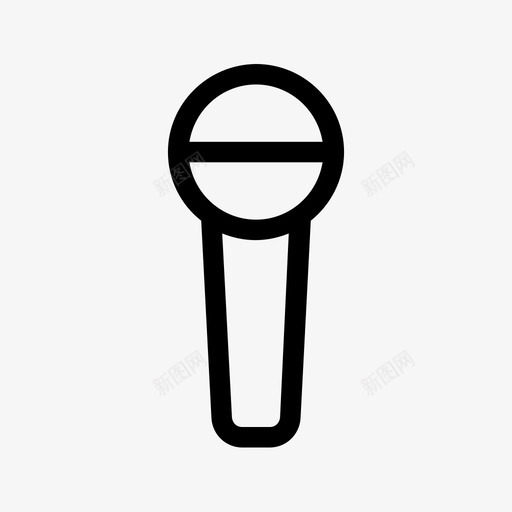 麦克风卡拉OK音乐图标svg_新图网 https://ixintu.com 卡拉OK 歌手 音乐 麦克风